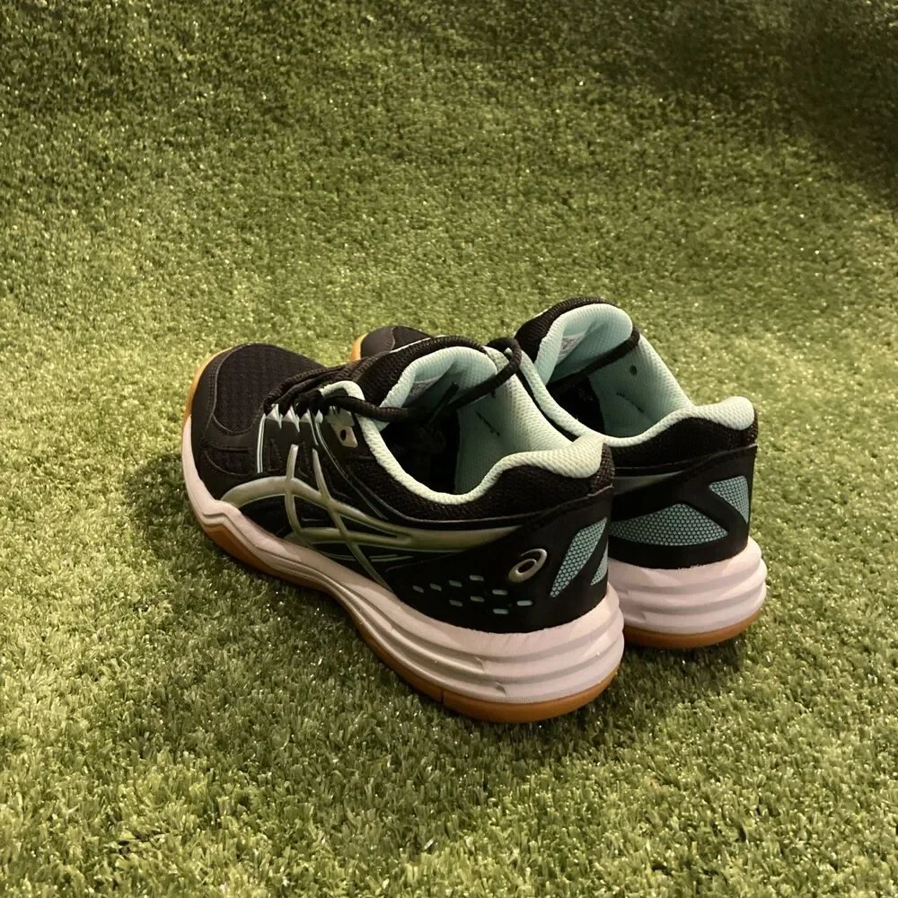 Asics Up Court 4 Women's Size 4.5 Shoes Black Mint Athletic Gym Sneakers